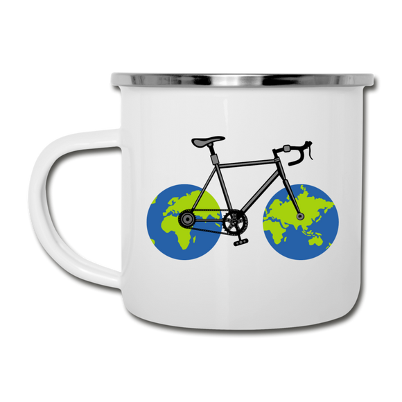 Bike - Earth - Camper Mug - white