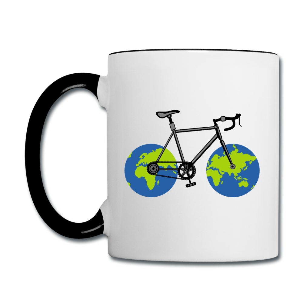 Bike - Earth - Contrast Coffee Mug - white/black