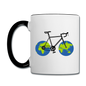 Bike - Earth - Contrast Coffee Mug - white/black