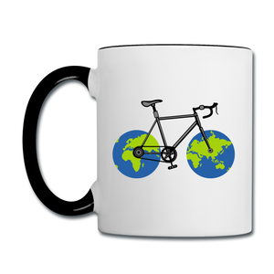 Bike - Earth - Contrast Coffee Mug - white/black