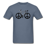 Bike - Peace - Unisex Classic T-Shirt - denim
