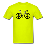 Bike - Peace - Unisex Classic T-Shirt - safety green