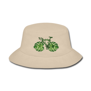 Bike - Green - Bucket Hat - cream