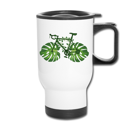 Bike - Green - Travel Mug - white