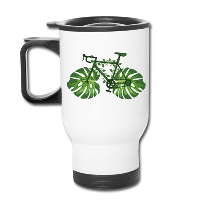 Bike - Green - Travel Mug - white