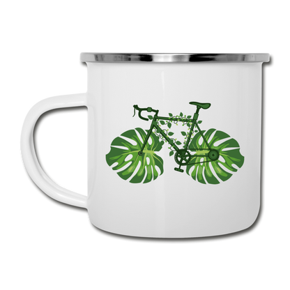 Bike - Green - Camper Mug - white