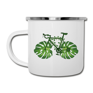 Bike - Green - Camper Mug - white