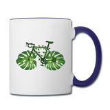 Bike - Green - Contrast Coffee Mug - white/cobalt blue