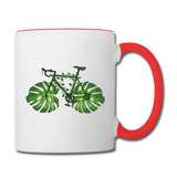 Bike - Green - Contrast Coffee Mug - white/red