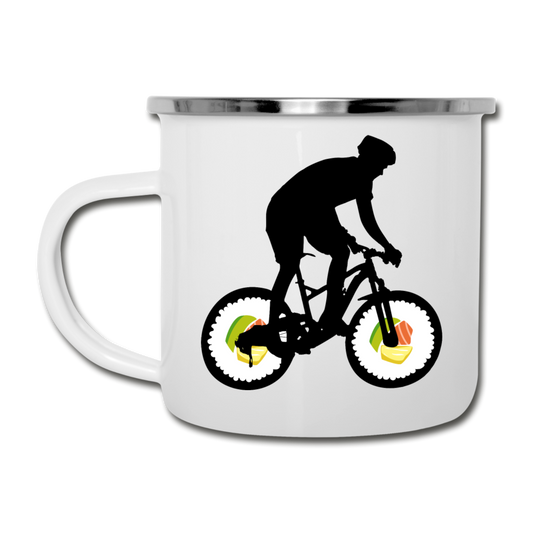 Bike - Sushi - Camper Mug - white