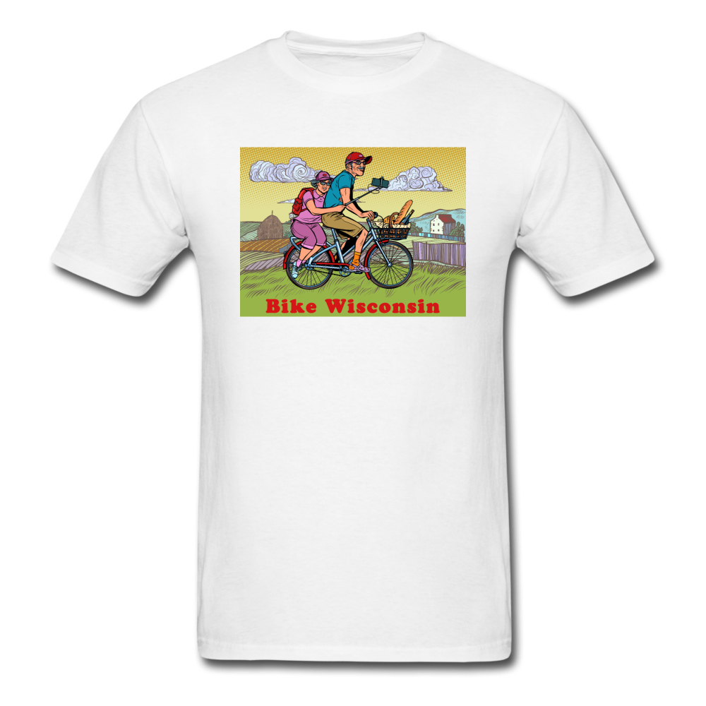 Bike Wisconsin - Couple - Unisex Classic T-Shirt - white