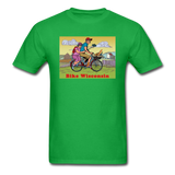 Bike Wisconsin - Couple - Unisex Classic T-Shirt - bright green