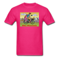 Bike Wisconsin - Couple - Unisex Classic T-Shirt - fuchsia