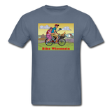 Bike Wisconsin - Couple - Unisex Classic T-Shirt - denim