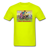 Bike Wisconsin - Couple - Unisex Classic T-Shirt - safety green