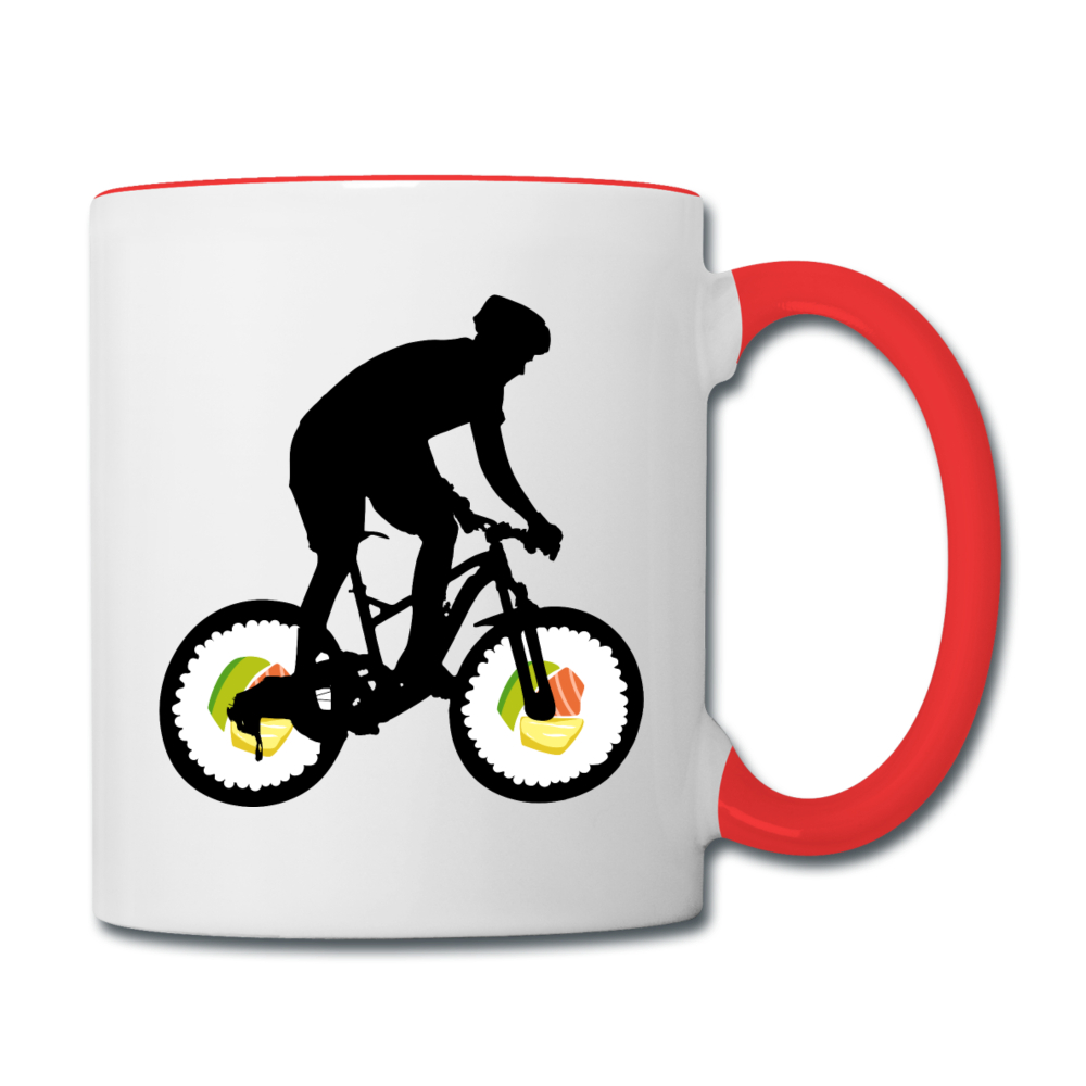 Bike - Sushi - Contrast Coffee Mug - white/red