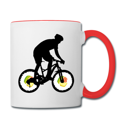 Bike - Sushi - Contrast Coffee Mug - white/red