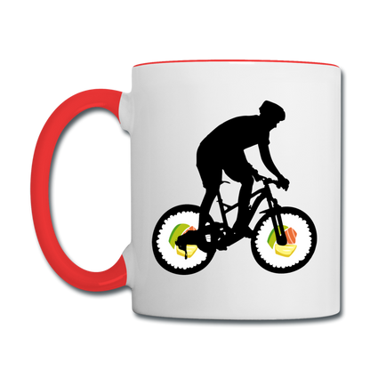 Bike - Sushi - Contrast Coffee Mug - white/red