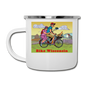 Bike Wisconsin - Couple - Camper Mug - white