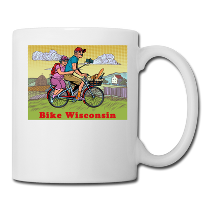 Bike Wisconsin - Couple - Coffee/Tea Mug - white