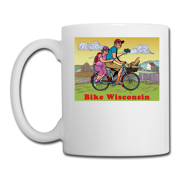 Bike Wisconsin - Couple - Coffee/Tea Mug - white
