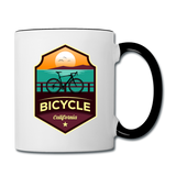 Bicycle California - Contrast Coffee Mug - white/black