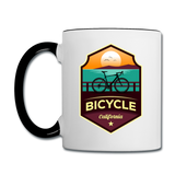 Bicycle California - Contrast Coffee Mug - white/black
