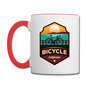 Bicycle California - Contrast Coffee Mug - white/red