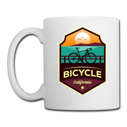 Bicycle California - Coffee/Tea Mug - white