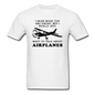 Talk About Airplanes - Black - Unisex Classic T-Shirt - white