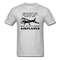 Talk About Airplanes - Black - Unisex Classic T-Shirt - heather gray