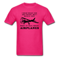 Talk About Airplanes - Black - Unisex Classic T-Shirt - fuchsia