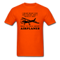 Talk About Airplanes - Black - Unisex Classic T-Shirt - orange