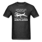 Talk About Airplanes - White - Unisex Classic T-Shirt - heather black