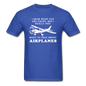 Talk About Airplanes - White - Unisex Classic T-Shirt - royal blue