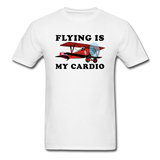 Flying Is My Cardio - Unisex Classic T-Shirt - white