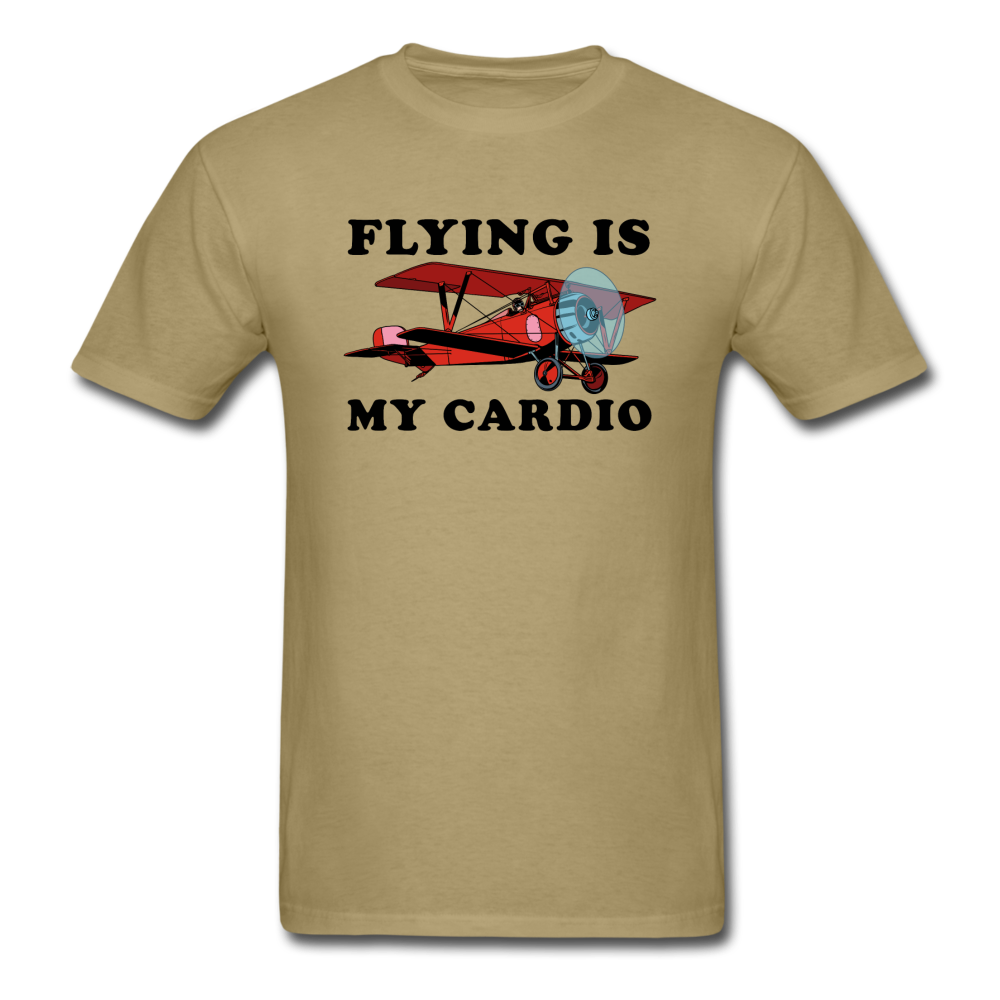 Flying Is My Cardio - Unisex Classic T-Shirt - khaki