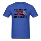 Flying Is My Cardio - Unisex Classic T-Shirt - royal blue