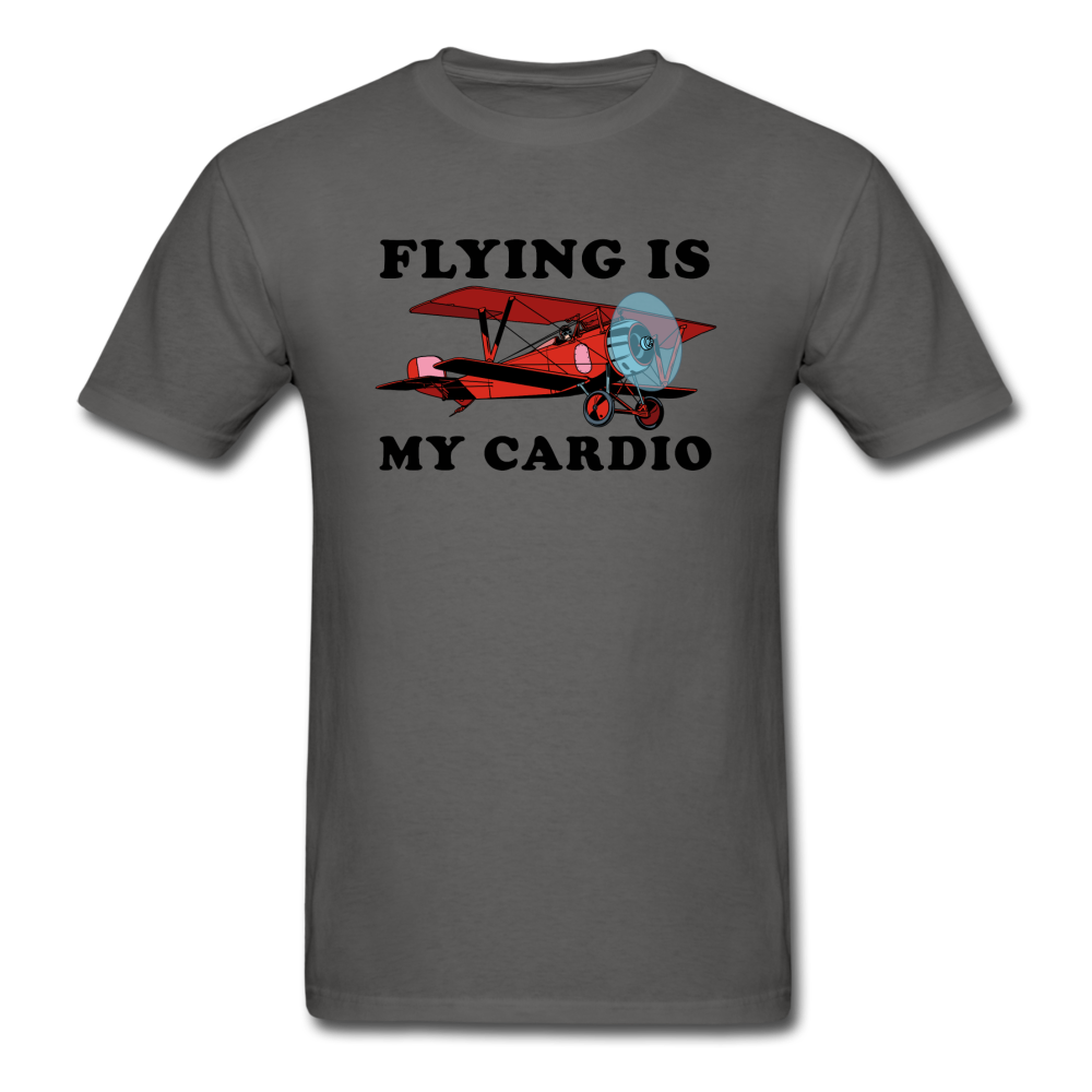 Flying Is My Cardio - Unisex Classic T-Shirt - charcoal