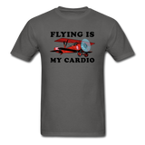 Flying Is My Cardio - Unisex Classic T-Shirt - charcoal