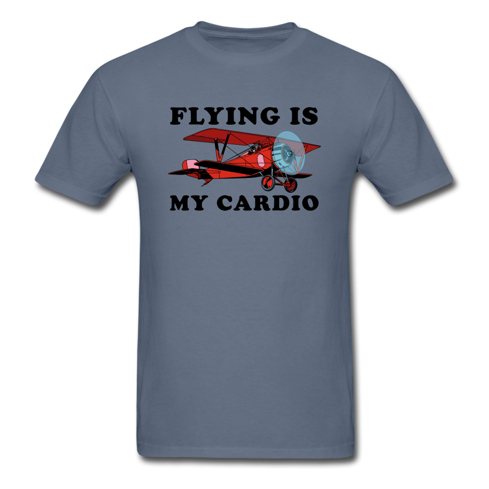 Flying Is My Cardio - Unisex Classic T-Shirt - denim