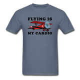 Flying Is My Cardio - Unisex Classic T-Shirt - denim