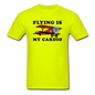 Flying Is My Cardio - Unisex Classic T-Shirt - safety green