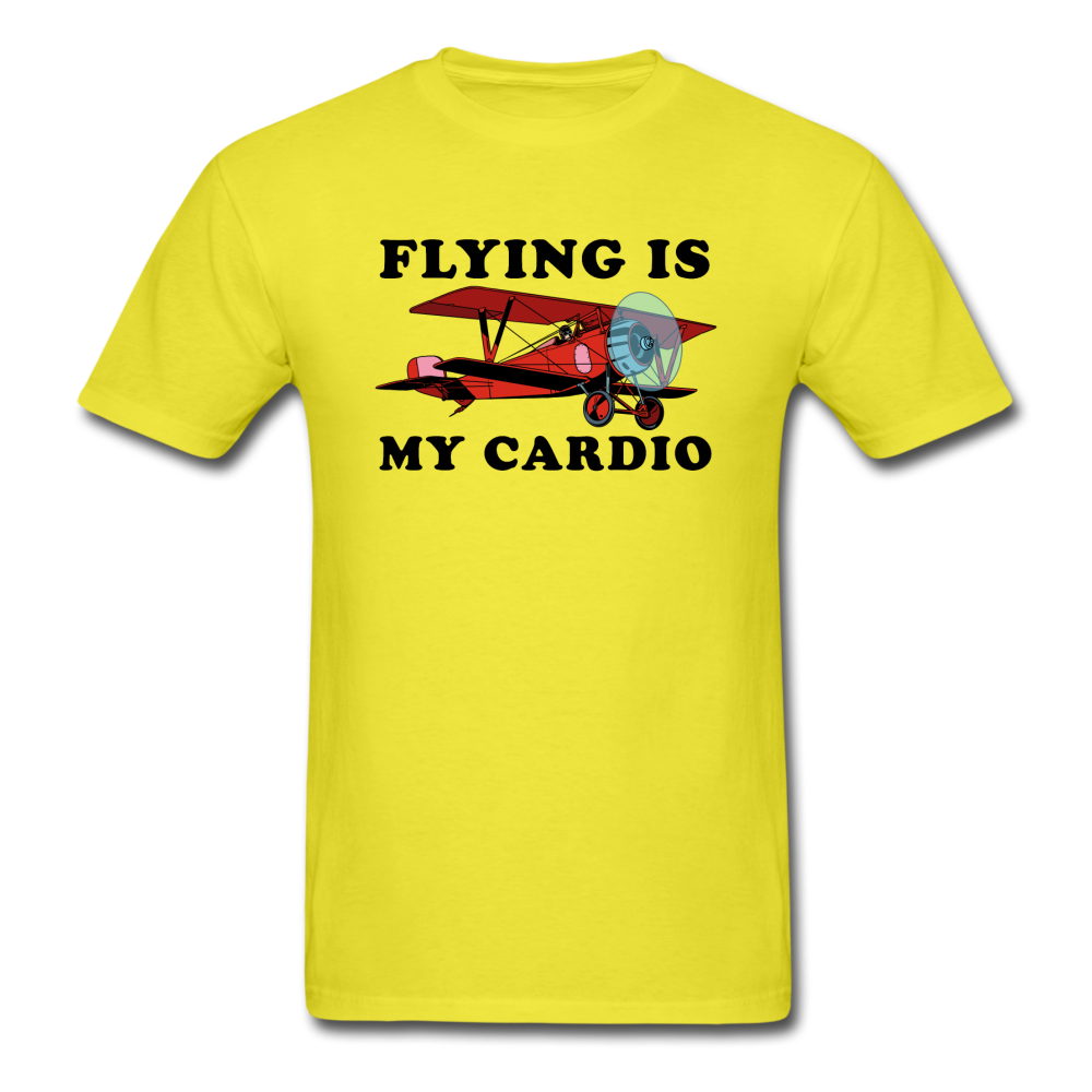 Flying Is My Cardio - Unisex Classic T-Shirt - yellow