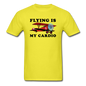 Flying Is My Cardio - Unisex Classic T-Shirt - yellow