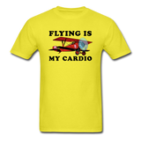 Flying Is My Cardio - Unisex Classic T-Shirt - yellow