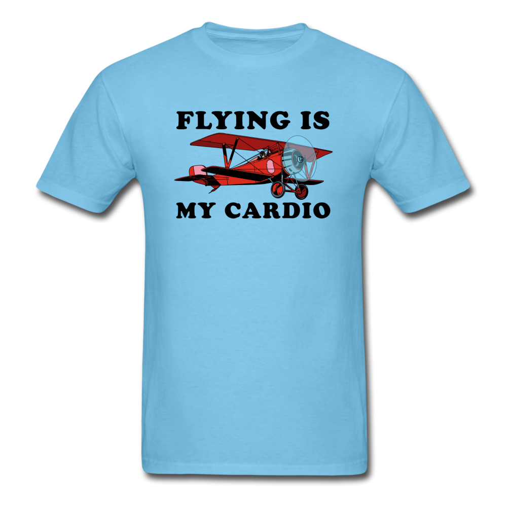 Flying Is My Cardio - Unisex Classic T-Shirt - aquatic blue