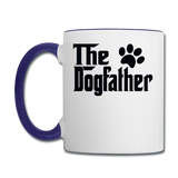 The Dogfather - Black - Contrast Coffee Mug - white/cobalt blue