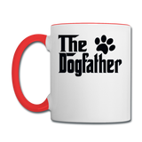The Dogfather - Black - Contrast Coffee Mug - white/red