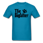 The Dogfather - Black - Unisex Classic T-Shirt - turquoise